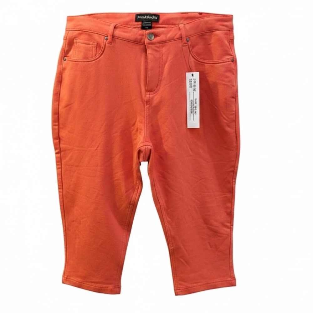 like an angel Coral-Orange Capri Pants
